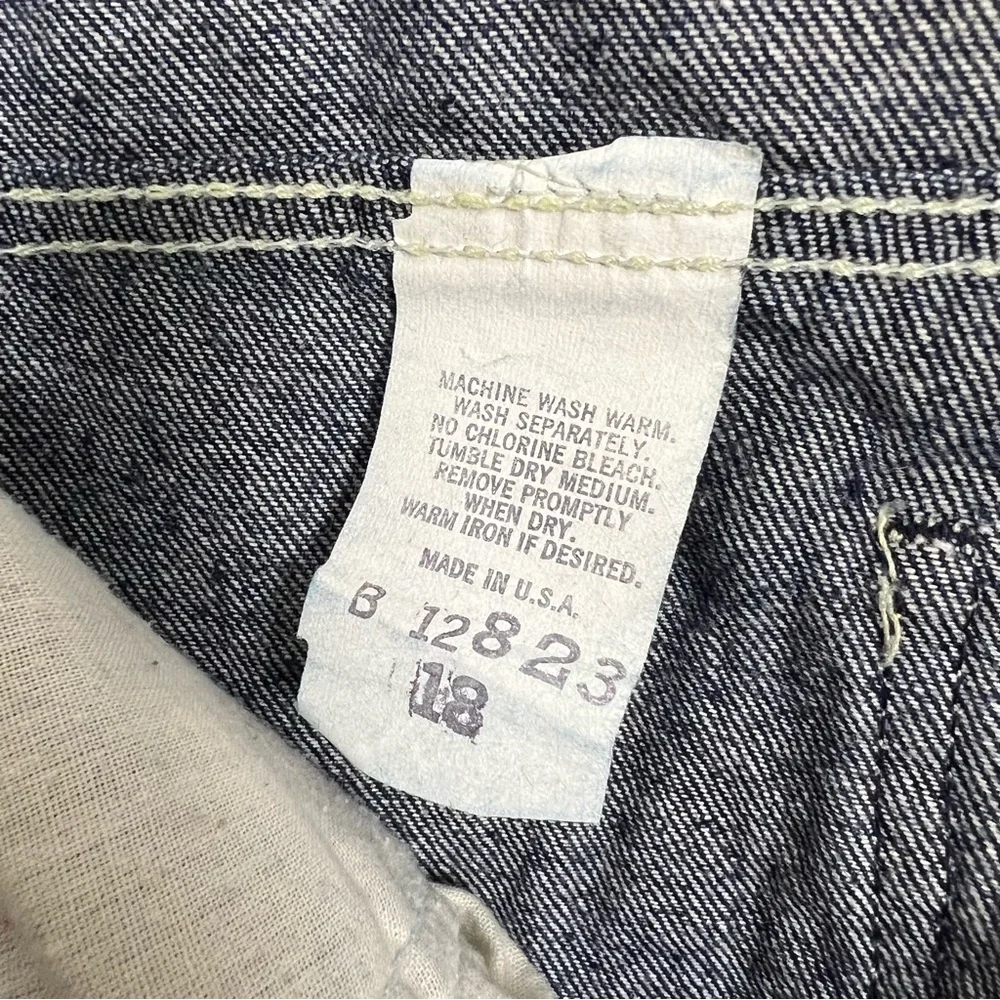 Vintage Collections 80s High Rise Straight Leg Blue Jeans Size 31 - Picture 5 of 5